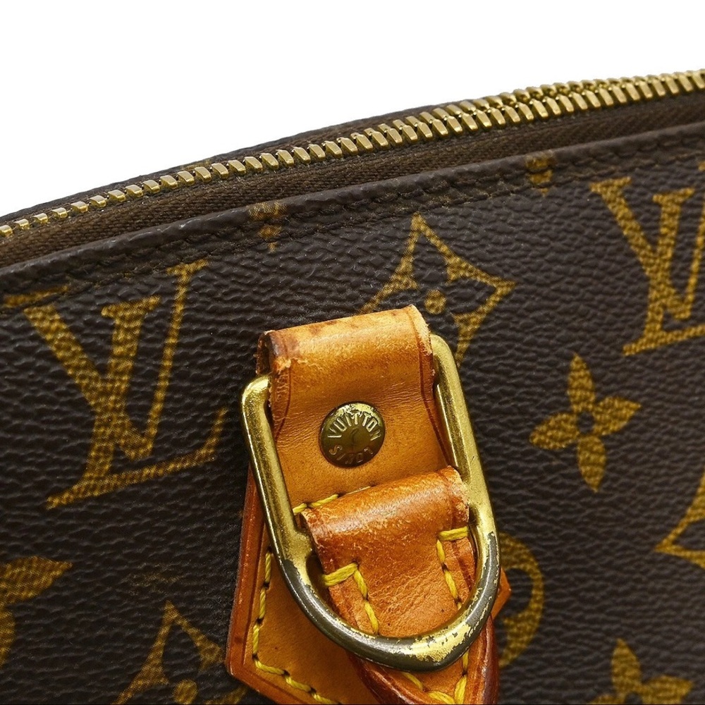 Louis Vuitton Monogram Satchel with Tan Accents PRE-OWNED - Picture 10 of 11